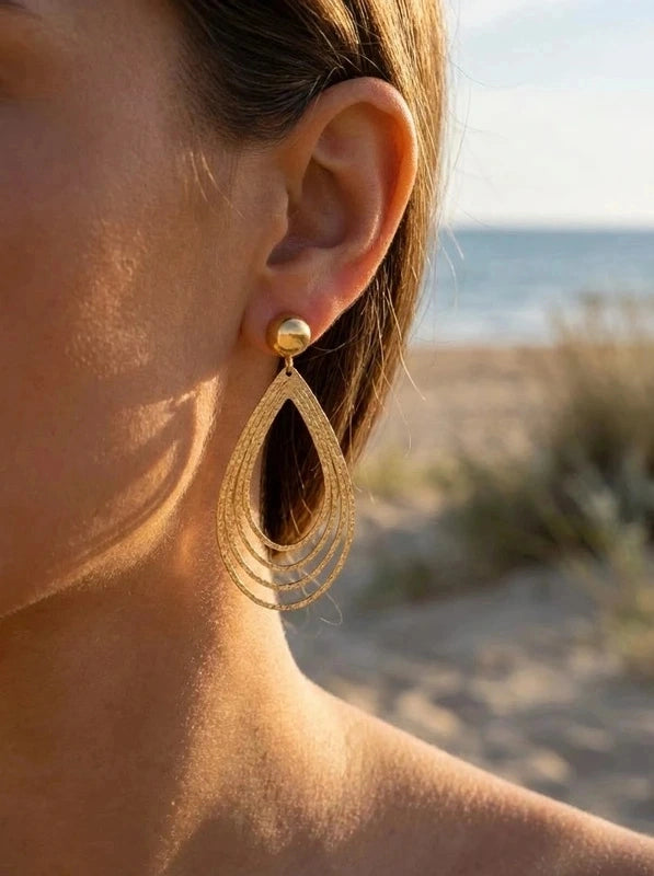 Boucles d’oreilles en acier inoxydable