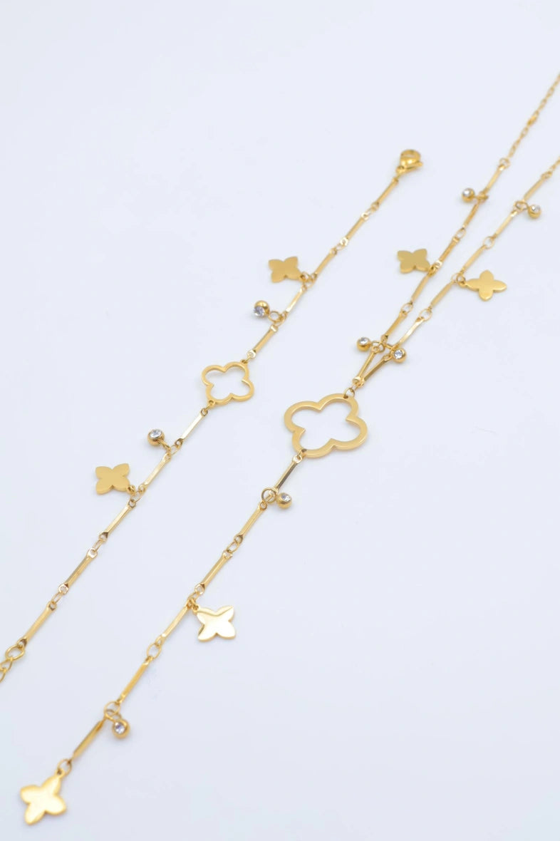 Parure de bijoux en acier inoxydable - DORÉ