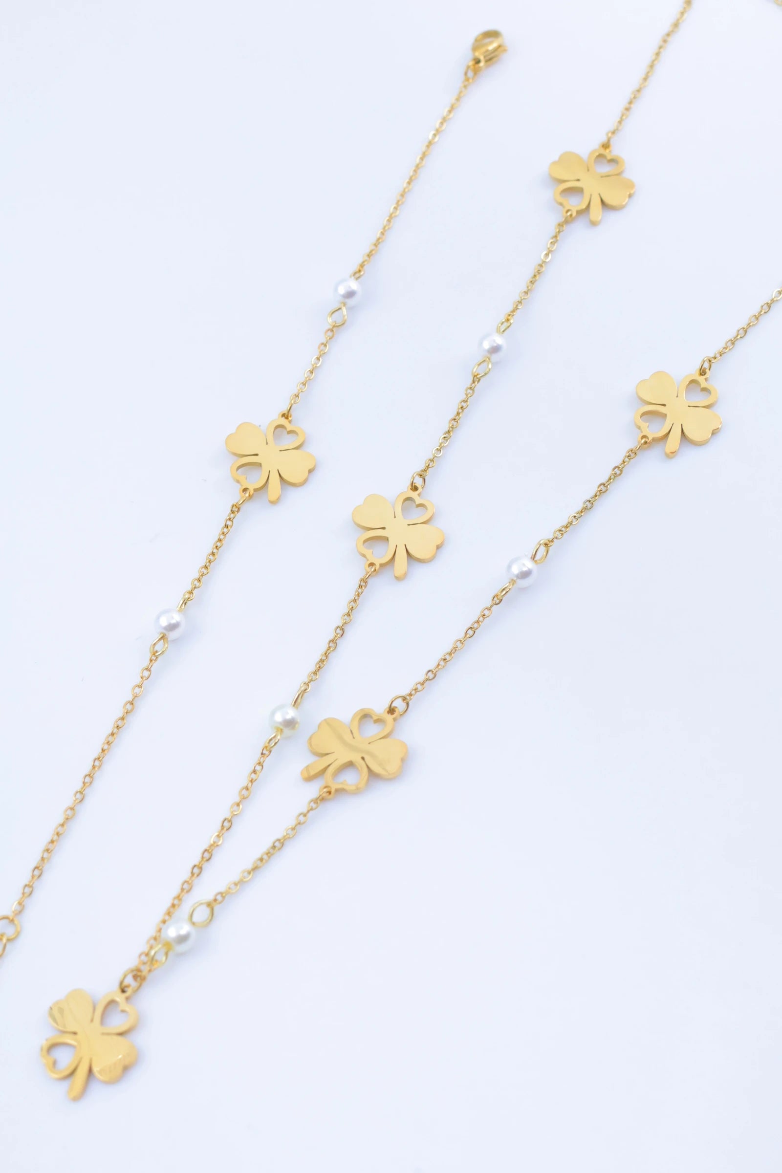Parure de bijoux en acier inoxydable - DORÉ