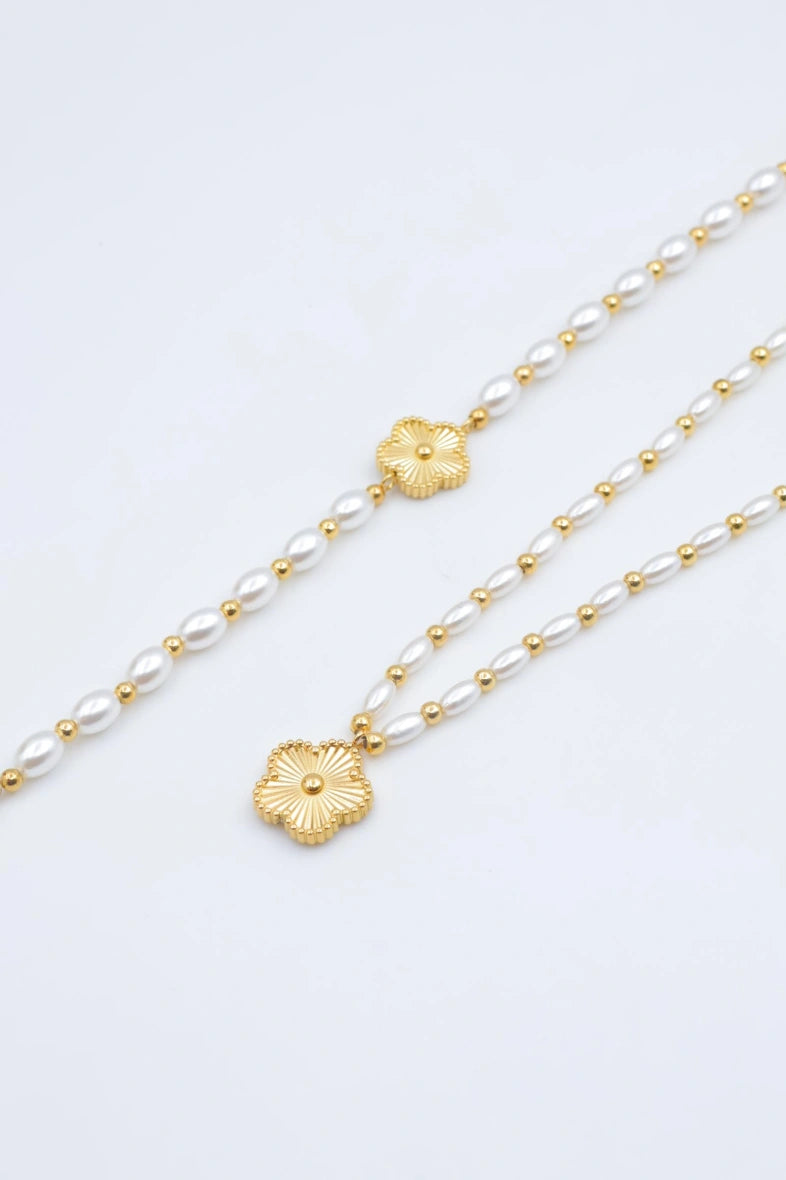 Parure de bijoux en acier inoxydable - DORÉ