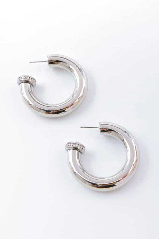 Boucles d’oreilles en acier inoxydable