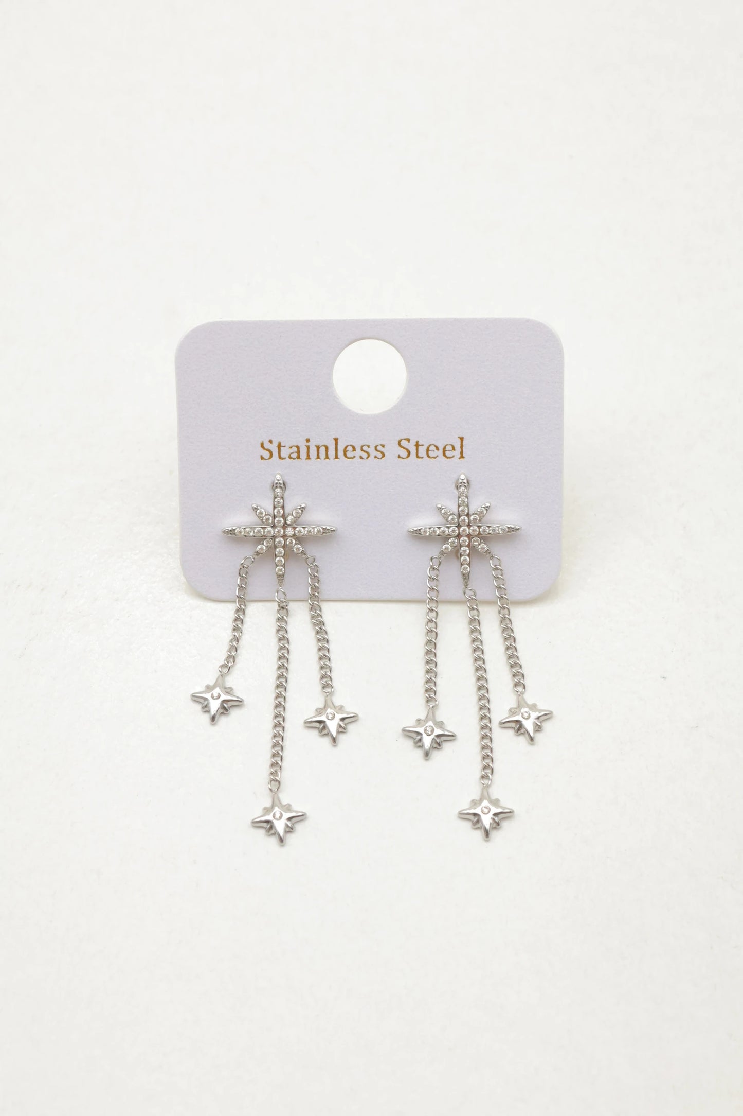 Boucles d’oreilles en acier inoxydable