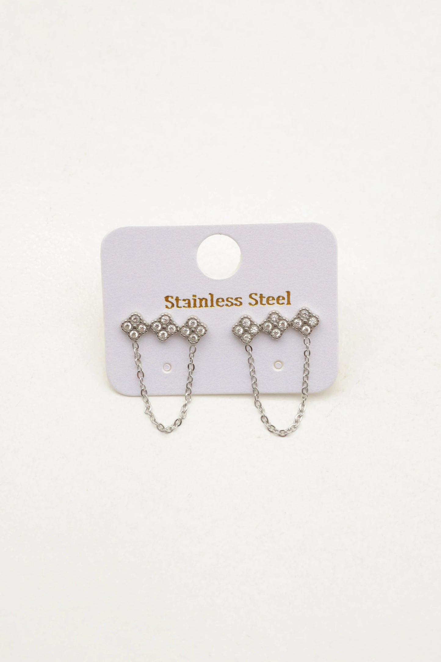 Boucles d’oreilles en acier inoxydable