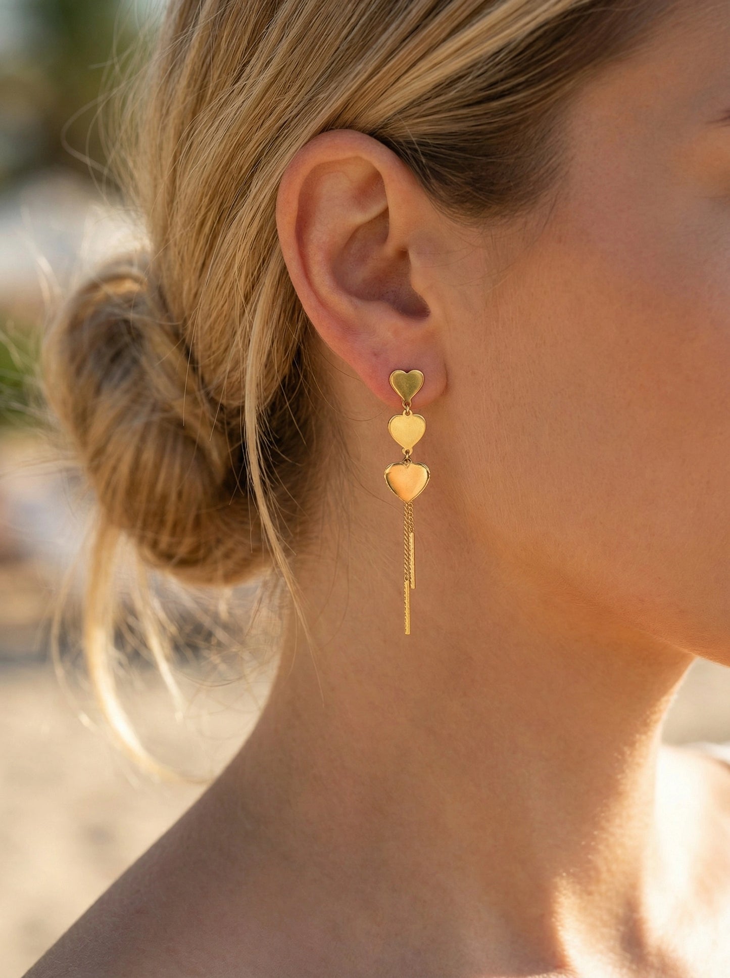 Boucles d’oreilles en acier inoxydable