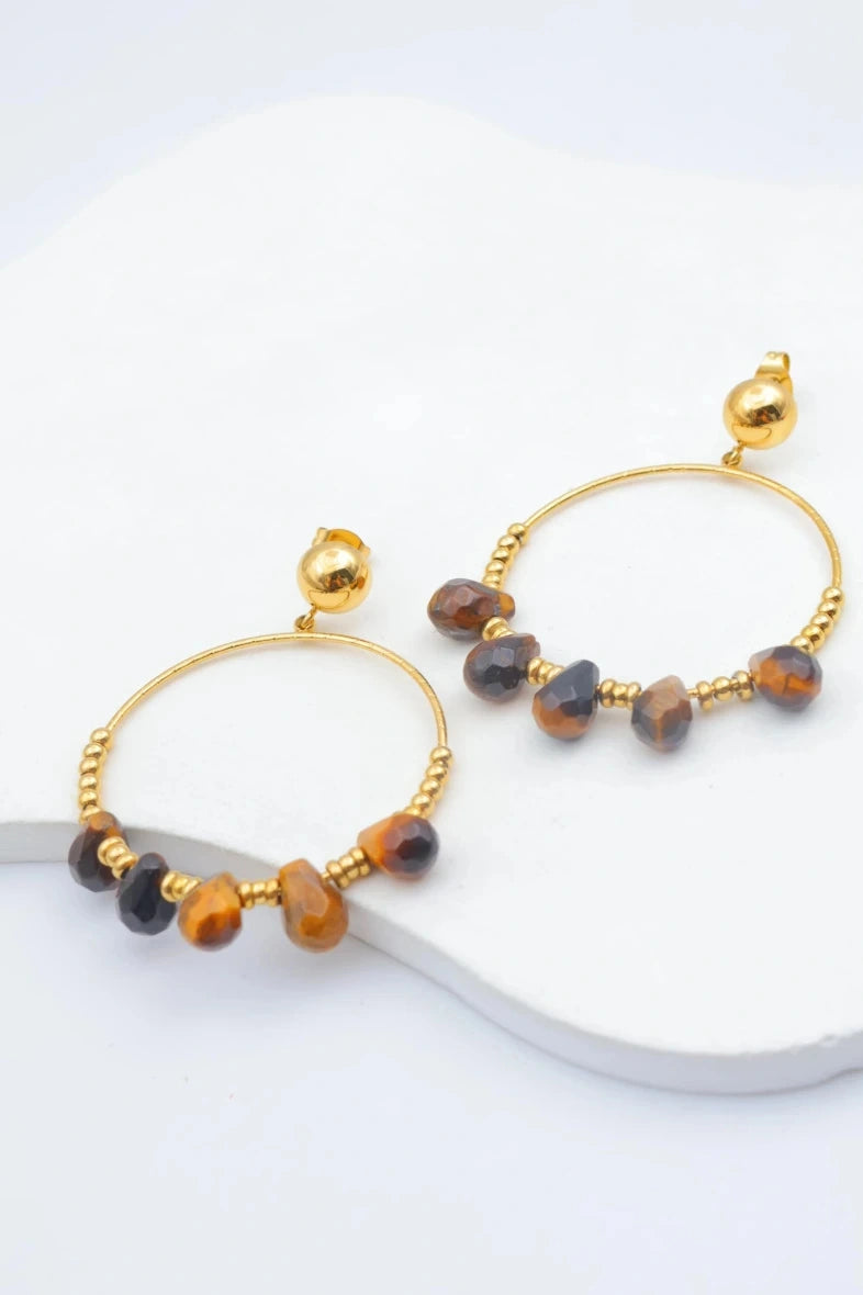 Boucles d’oreilles en acier inoxydable