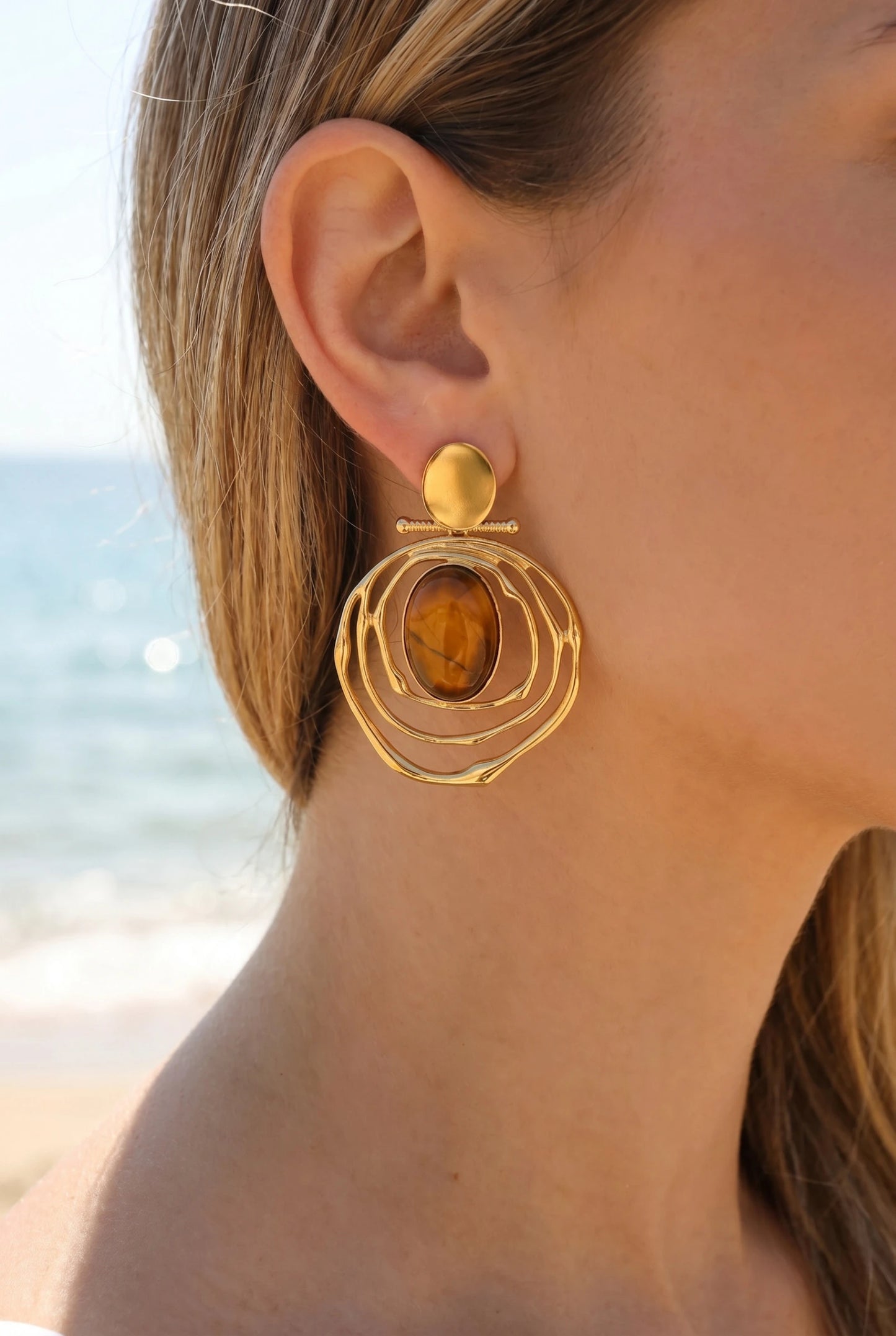 Boucles d’oreilles en acier inoxydable