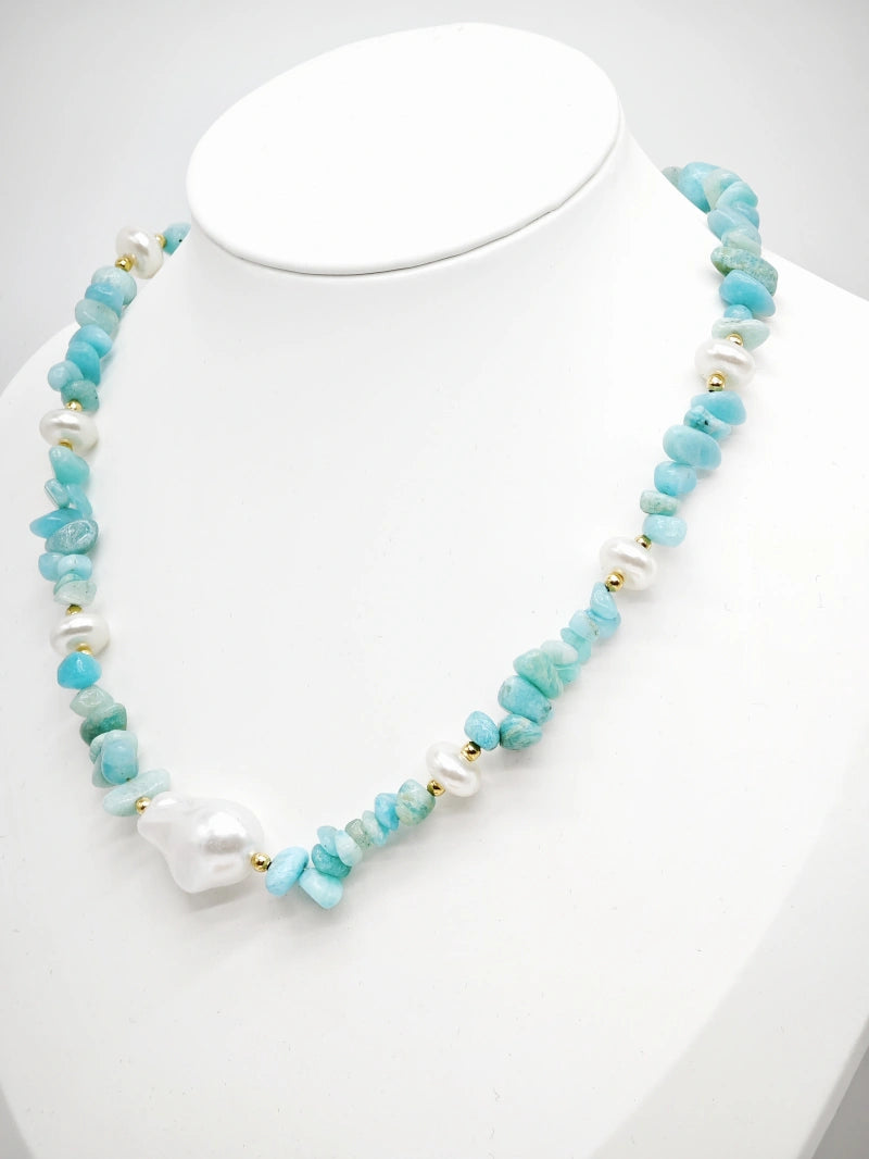 Collier en acier inoxydable - BLEU