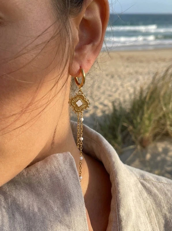 Boucles d’oreilles en acier inoxydable