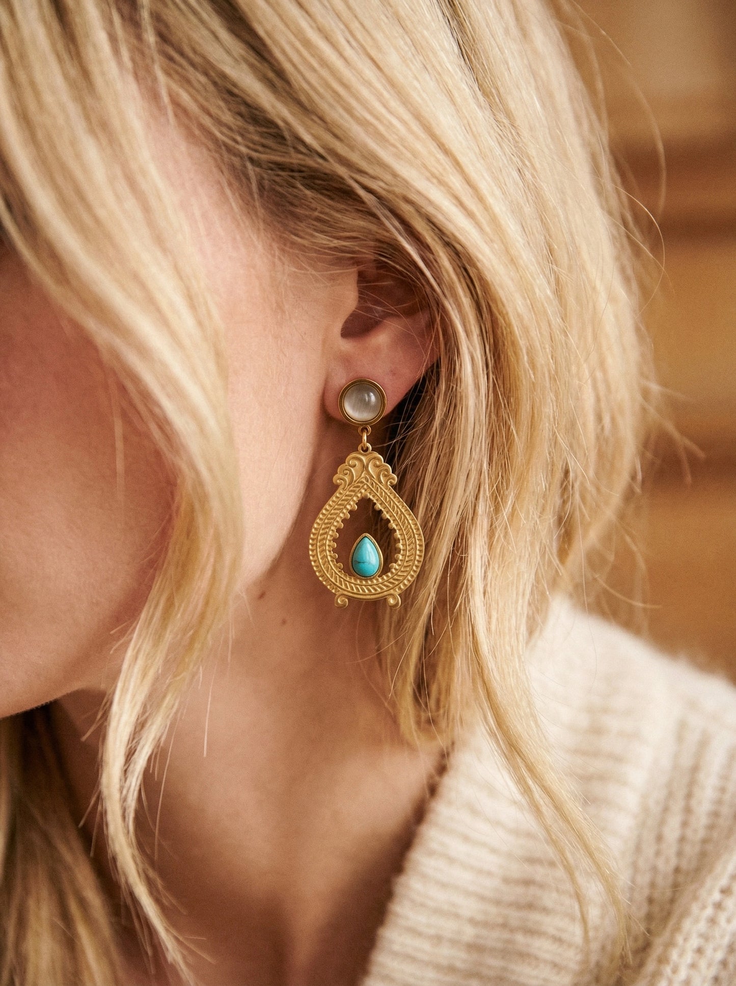 Boucles d’oreilles en acier inoxydable