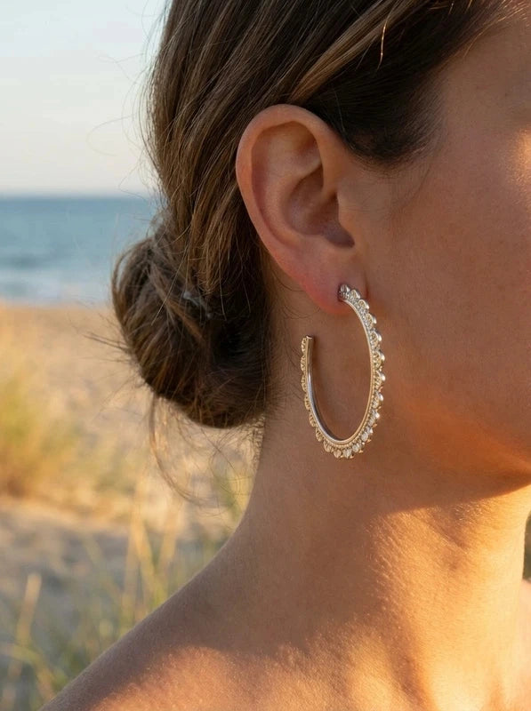 Boucles d’oreilles en acier inoxydable