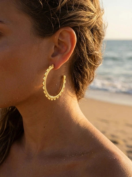 Boucles d’oreilles en acier inoxydable