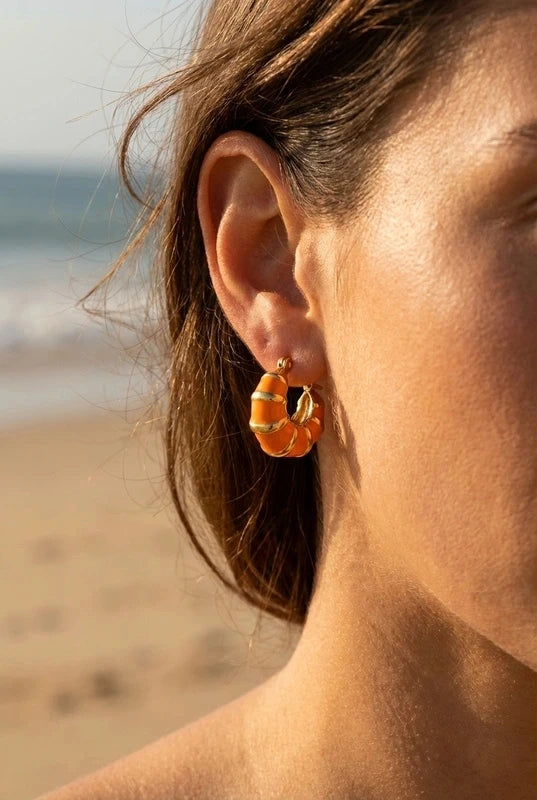 Boucles d’oreilles en acier inoxydable