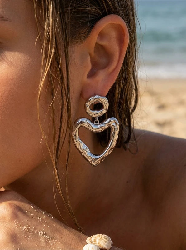 Boucles d’oreilles en acier inoxydable