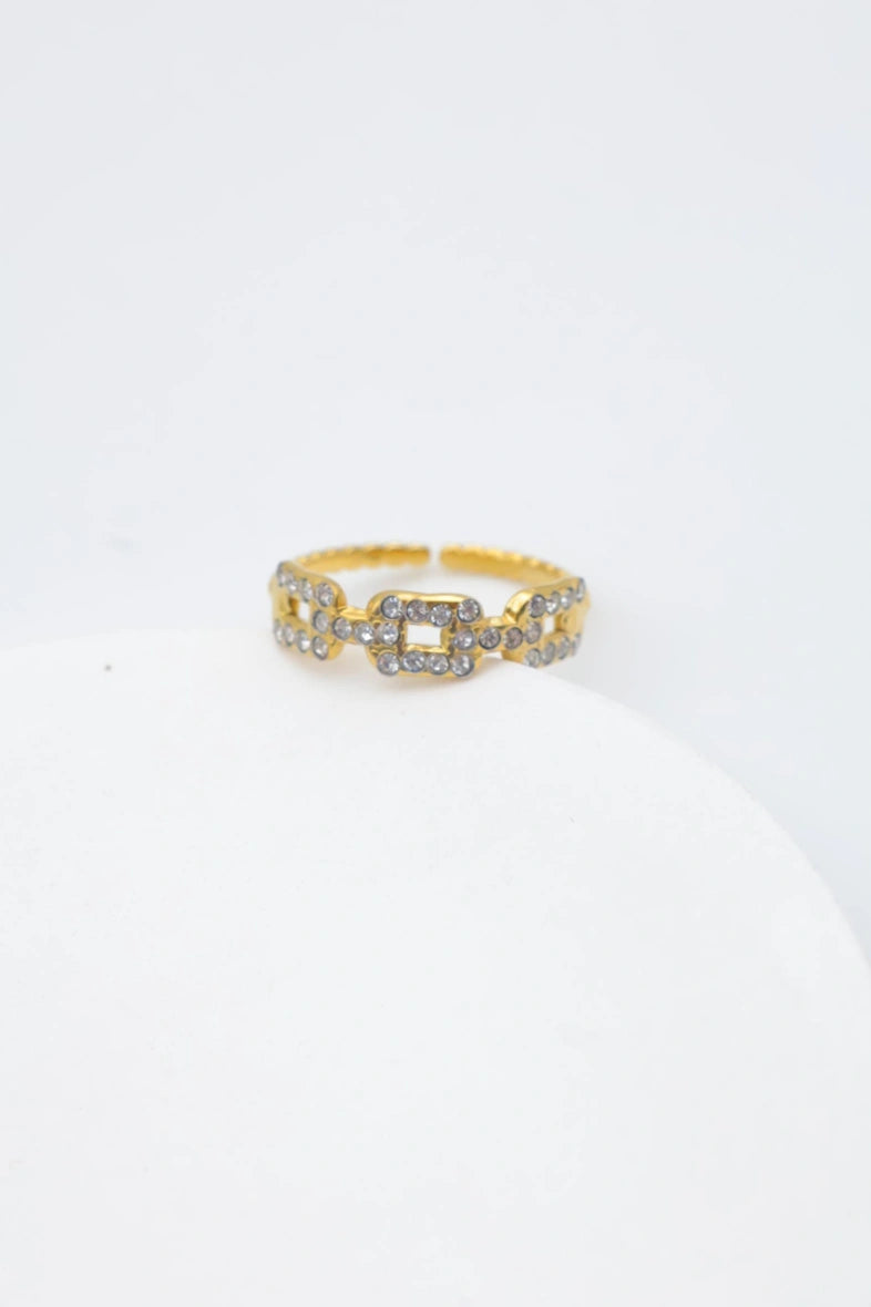 Bague en acier inoxydable ajustable - DORÉ