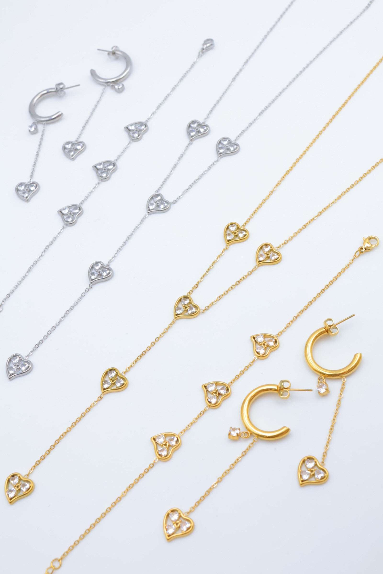 Parure de bijoux en acier inoxydable - DORÉ
