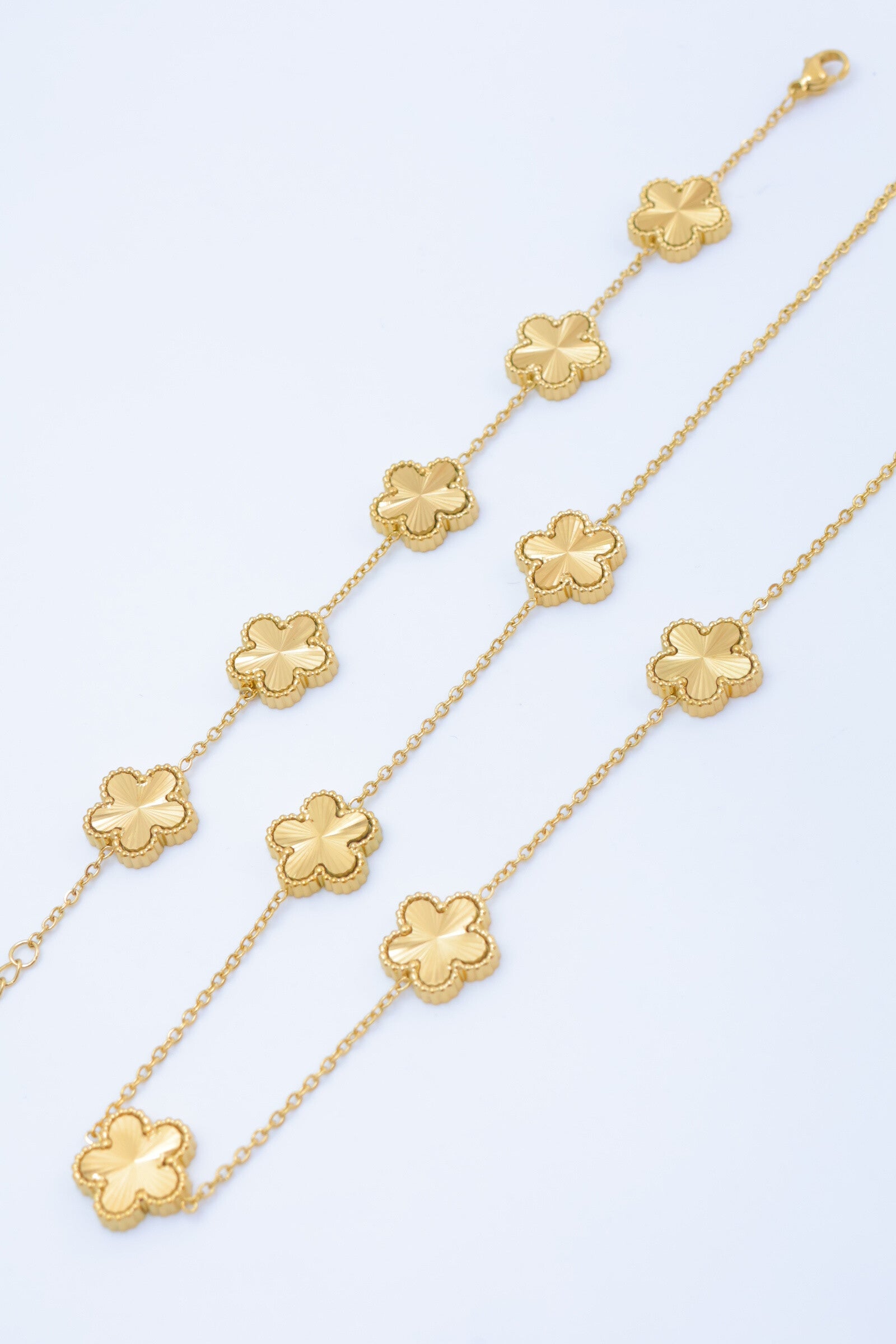 Parure de bijoux en acier inoxydable - DORÉ