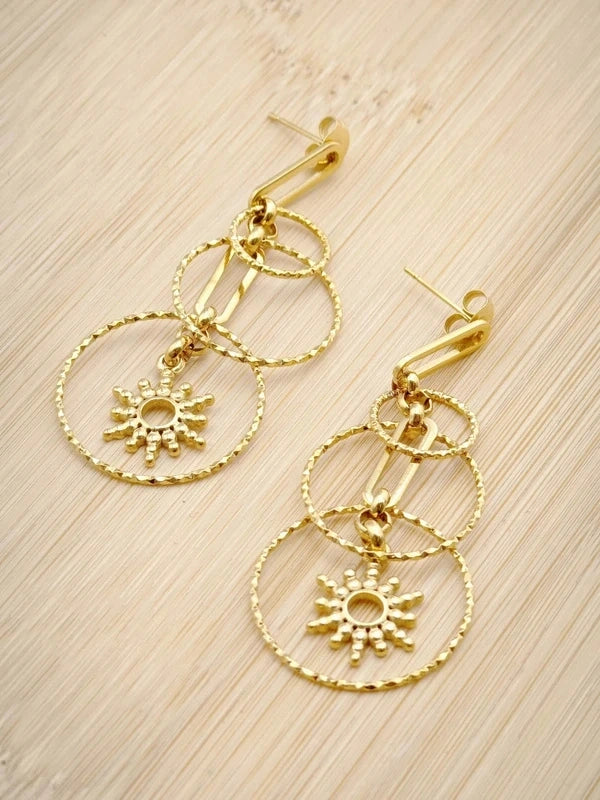 Boucles d’oreilles en acier inoxydable