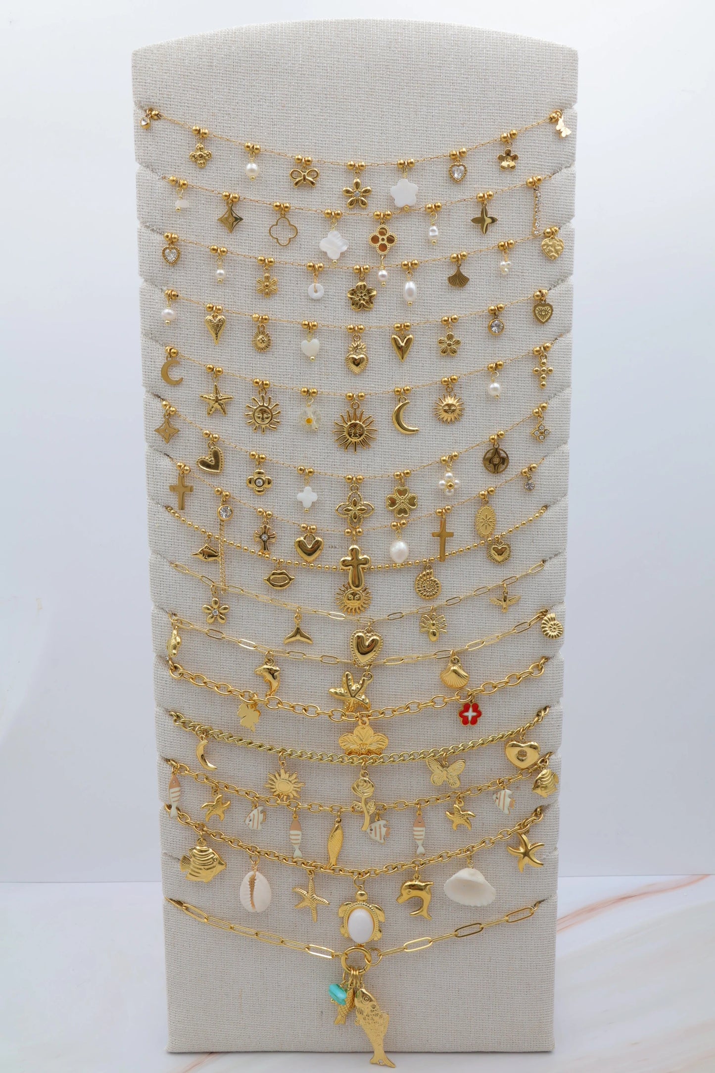 Lots de bijoux avec présentoir