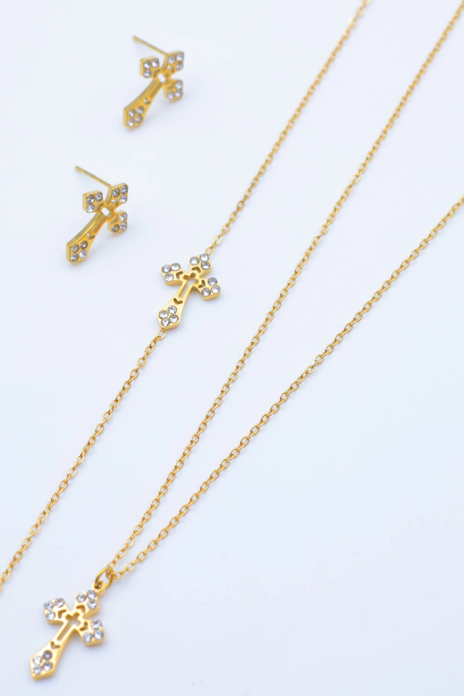 Parure de bijoux en acier inoxydable - DORÉ