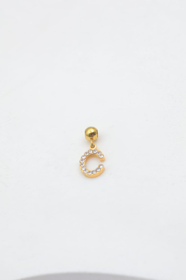 Pendentif lettre C - DORÉ