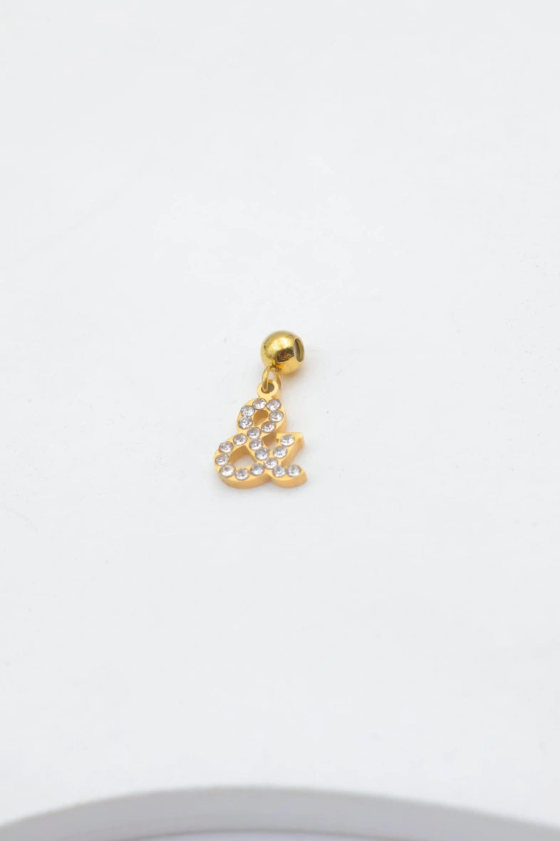 Pendentif caractère & - DORÉ
