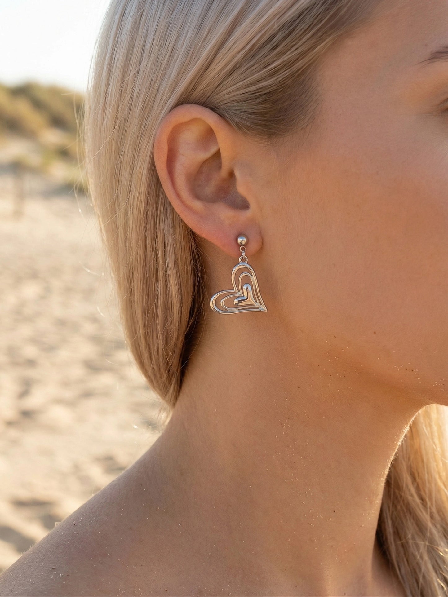 Boucles d’oreilles en acier inoxydable