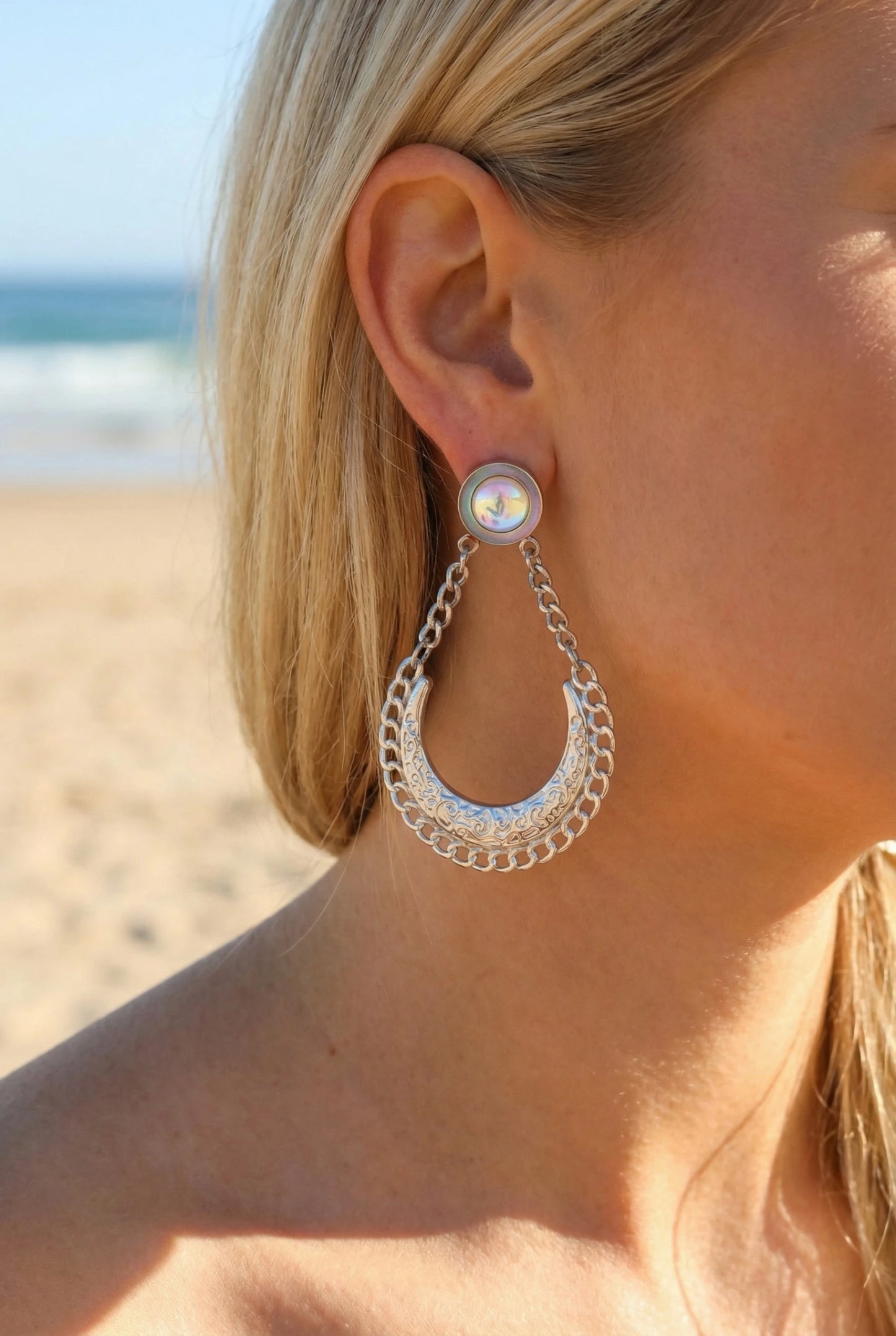 Boucles d’oreilles en acier inoxydable