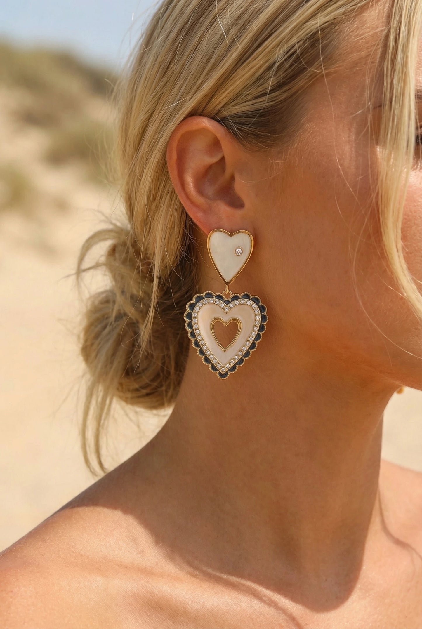 Boucles d’oreilles en acier inoxydable