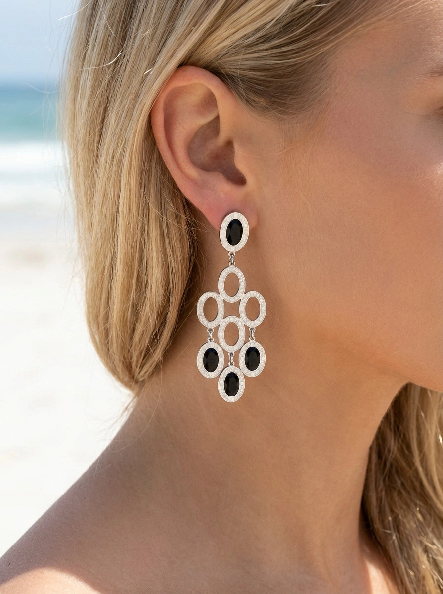Boucles d’oreilles en acier inoxydable