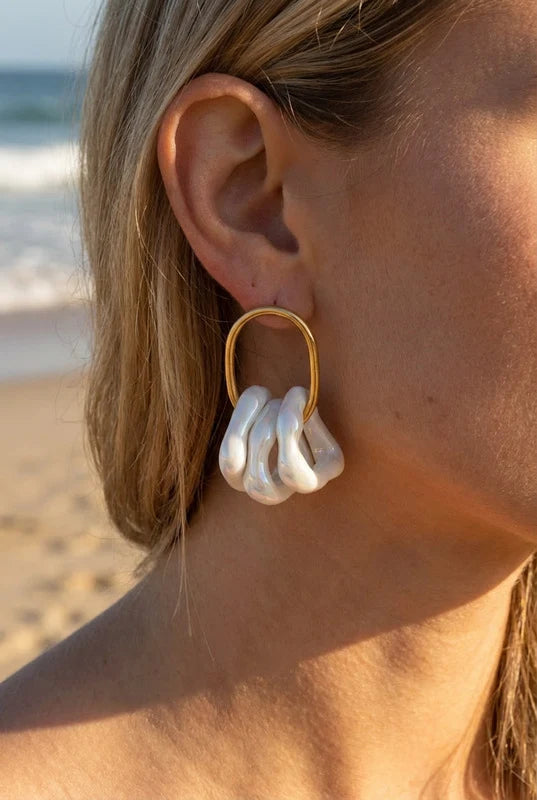 Boucles d’oreilles en acier inoxydable