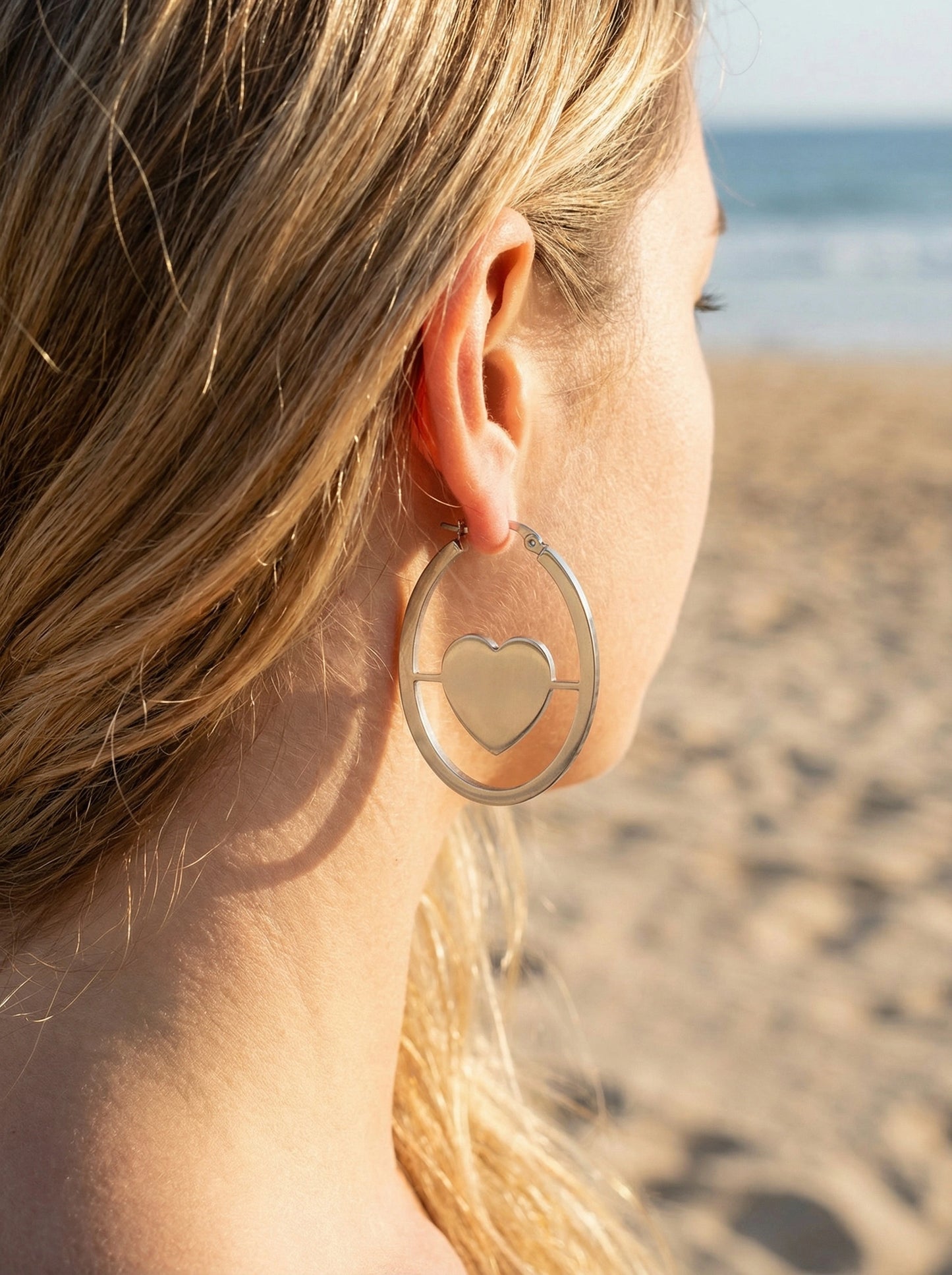 Boucles d’oreilles en acier inoxydable