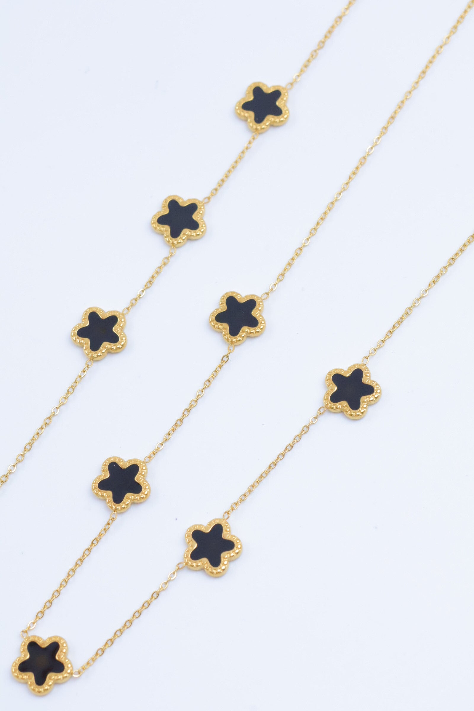 Parure de bijoux en acier inoxydable - NOIR