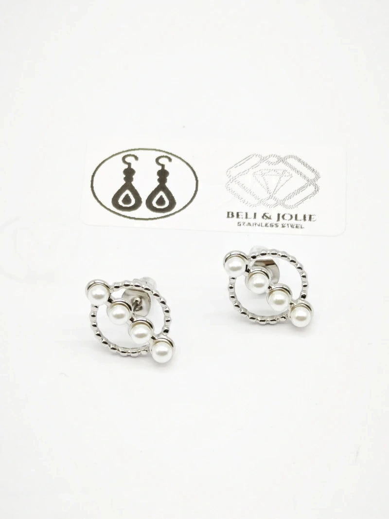 Boucles d’oreilles en acier inoxydable