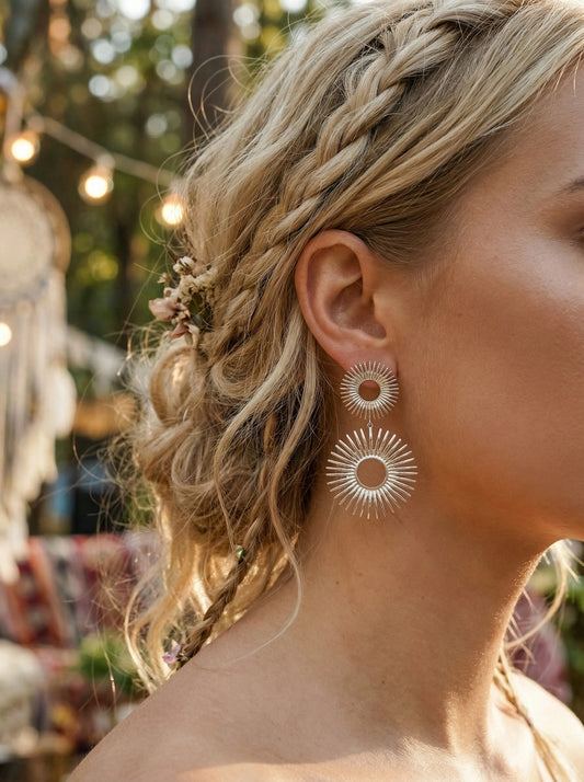 Boucles d’oreilles en acier inoxydable
