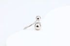 Bague en acier inoxydable ajustable - ARGENT