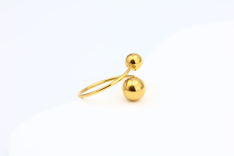 Bague en acier inoxydable ajustable - DORÉ