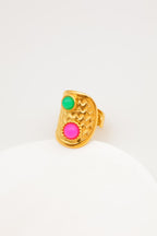 Bague en acier inoxydable ajustable - MULTICOLORE