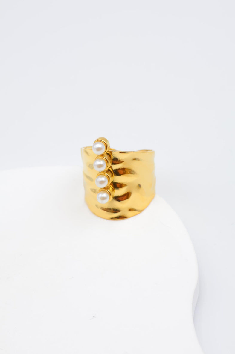 Bague en acier inoxydable ajustable - BLANC