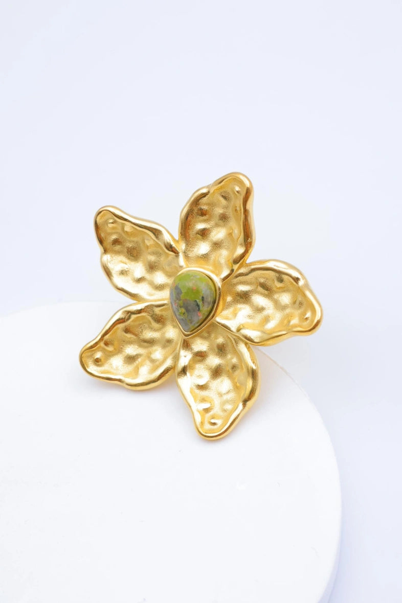 Bague en acier inoxydable ajustable - VERT