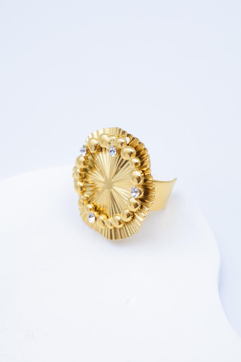 Bague en acier inoxydable ajustable - DORÉ