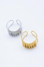 Bague en acier inoxydable ajustable - DORÉ