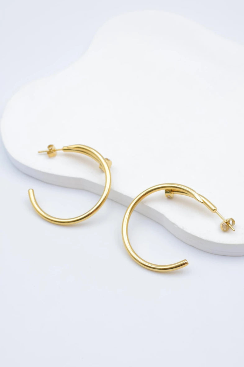Boucles d’oreilles en acier inoxydable