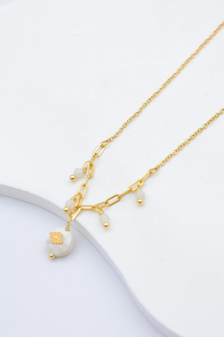 Collier en acier inoxydable - BLANC