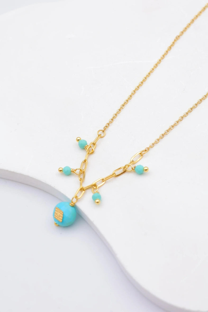 Collier en acier inoxydable - BLEU