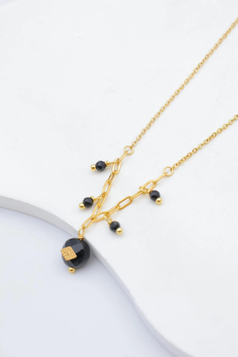 Collier en acier inoxydable - NOIR