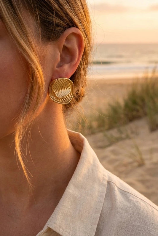 Boucles d’oreilles en acier inoxydable