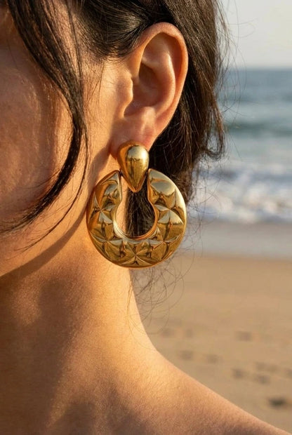 Boucles d’oreilles en acier inoxydable