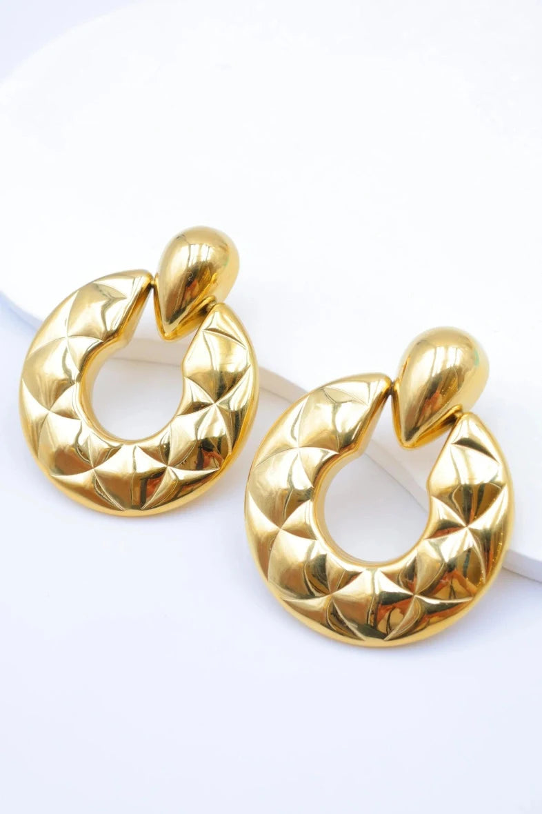 Boucles d’oreilles en acier inoxydable