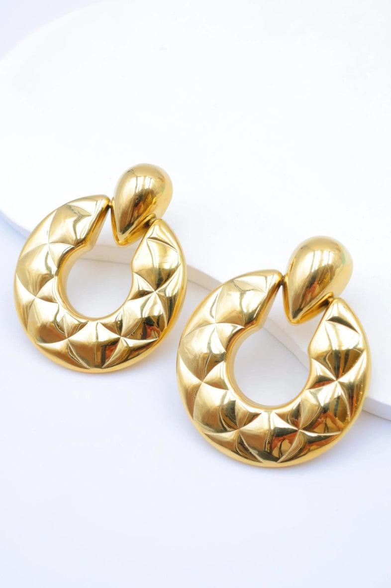 Boucles d'oreilles en acier inoxydable - DORÉ
