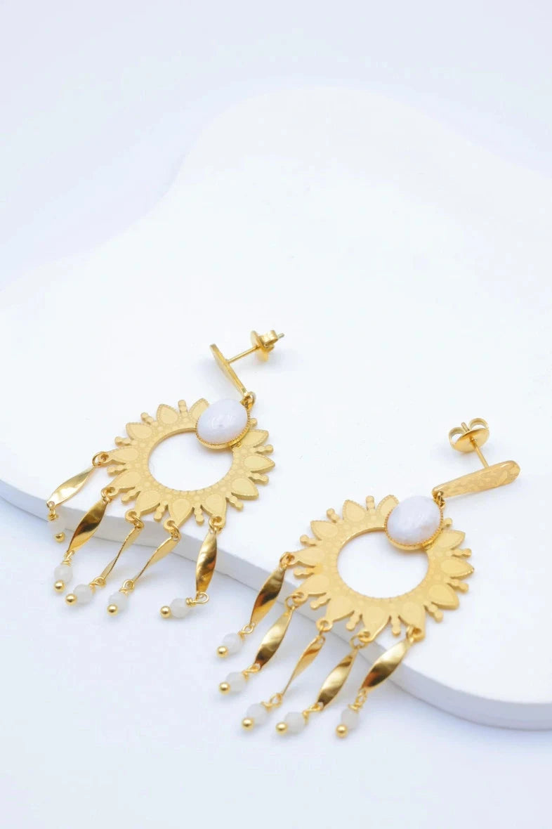 Boucles d’oreilles en acier inoxydable